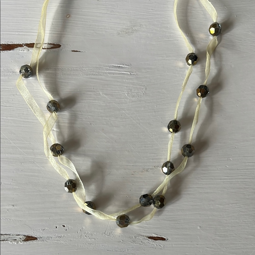 Adjustable Bronze Beaded Necklace
